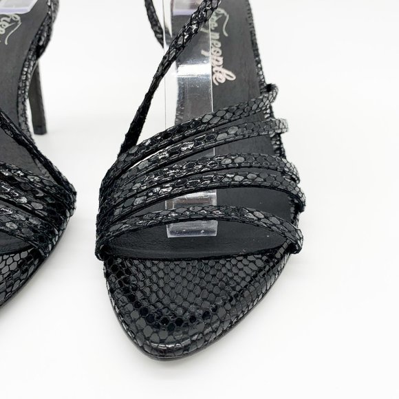 FREE PEOPLE Patent Python Print Strappy Sandals - Picture 5 of 10